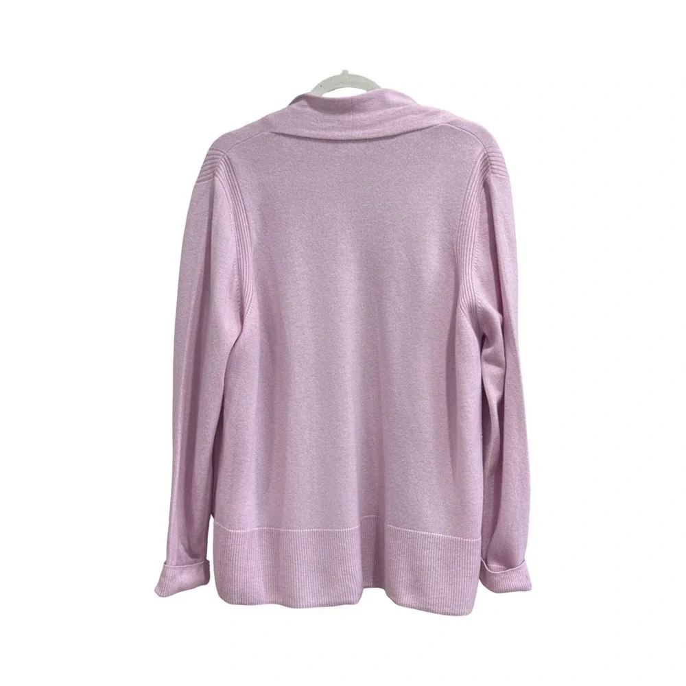 Pure Collection Soft Pink Open Cardigan - Picture 2 of 6